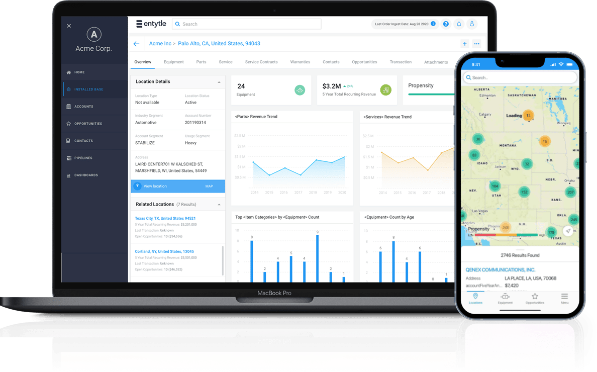 Entytle's Installed Base Platform for Industrial CRM
