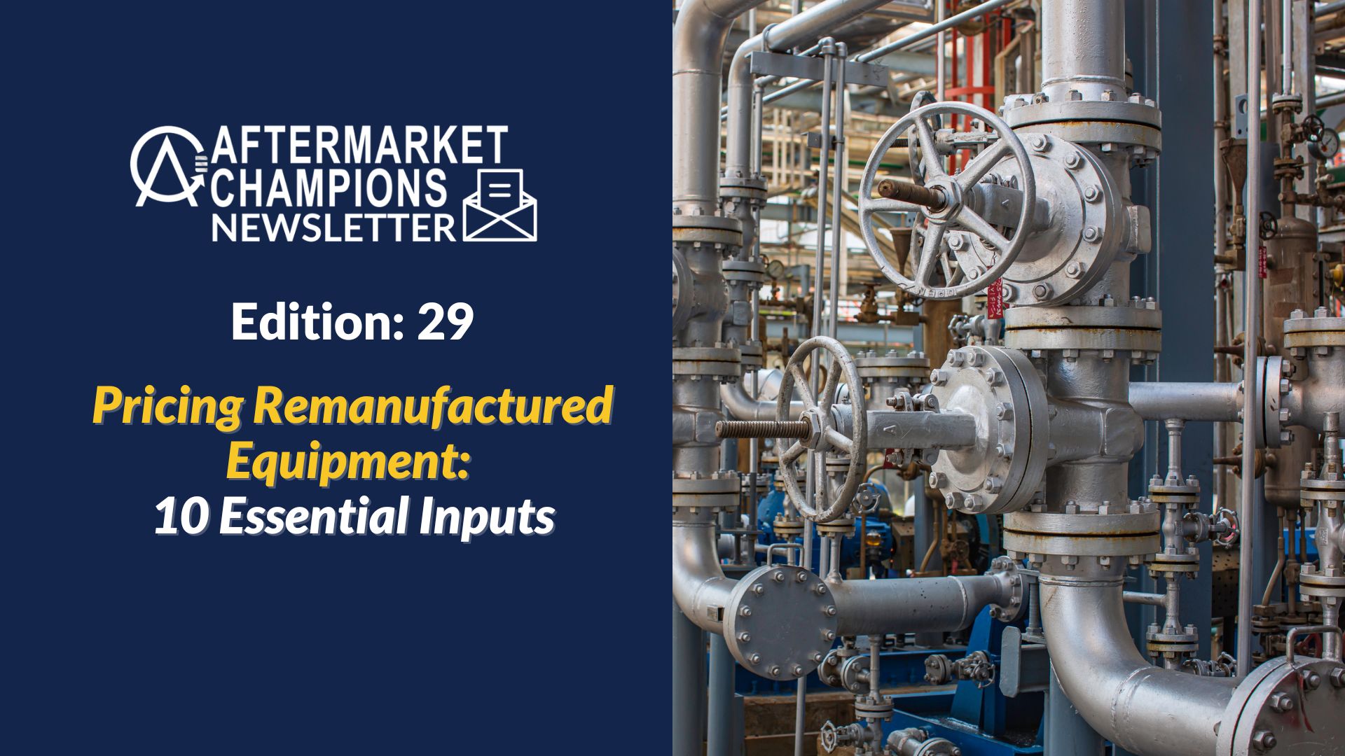 Pricing remanufactured equipment